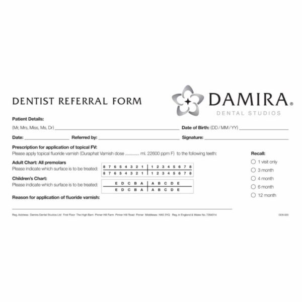 DDS 020 Dentist Referral