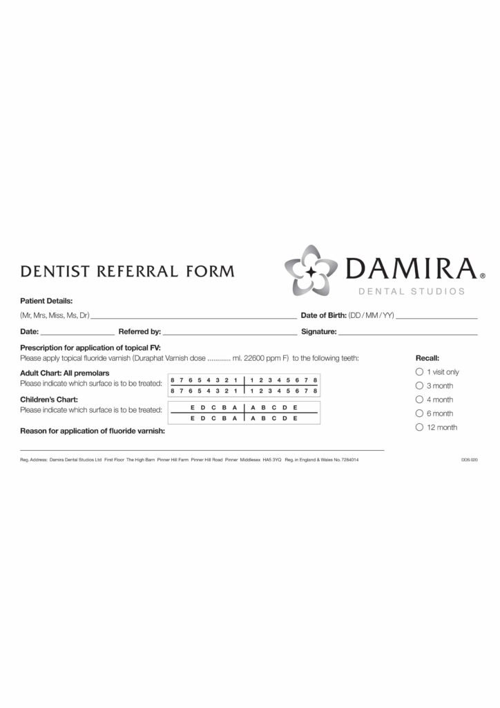 DDS 020 Dentist Referral - WDP | Printer | Web | Creative Design